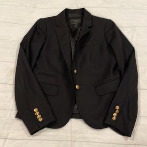 J Crew Black EUC school boy blazer size 2